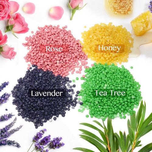 Wax Warmer, Hair Removal Kit with Adjustable Temperature, 4 Flavors, 10 Wax Applicator Sticks, Wax Heater for Body Armpits, Eyebrows, Face, Legs, Bikini - Toytexx Wax Warmer, Hair Removal Kit with Adjustable Temperature, 4 Flavors, 10 Wax Applicator Sticks, Wax Heater for Body Armpits, Eyebrows, Face, Legs, Bikini - Toytexx